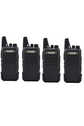 4lü Pmr 446 Türkçe Konuşan El Telsizi Wln Kulaklık Hediyeli Telsiz Tam Takım 9 Parça Set