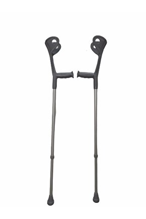 Kanedyen - 1 Çift Gri Kanedyen - Ayarlanabilir Kanedyen - Kanedyen Koltuk Değneği