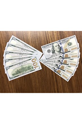 100 Adet Yüz Dolar Geçersiz Şaka Düğün Parası Oyun Parası 100x100 Amerikan Doları