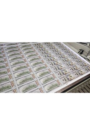 İthal 3 Deste Geçersiz 100 Dolar 300 Adet Düğünde Dağıtmalık Nişan Tiktok Parası