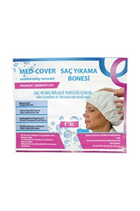 Med-cover Hasta Saç Bakımtemizlemeyıkama Bonesi (1 Adetpaket)