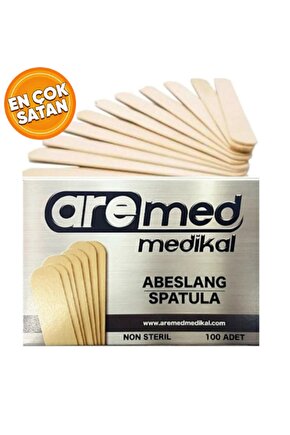 Abeslang Tahta Dil Çubuğu Basacağı - Ağda Spatulası 1000 Adet