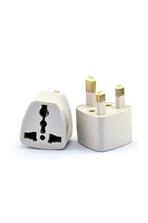 2 Adet Türk  Eu usa  Us Erkek Fişi, Ingilizmalta Fişine Dönüştürücü Aparat Plug Converter