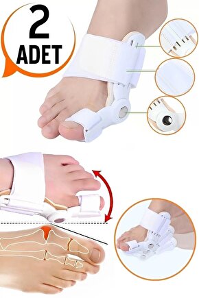 Ayak Baş Parmak Kemik Düzeltici Halluks Valgus Ayak Bakımı Bunyon Koruyucu Gece Pratik