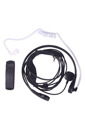 Pmr El Telsizleri Için Boyun Gırtlak Boğazdan Konuşmalı Akustik Tüp Kulaklık Mikrofon Seti