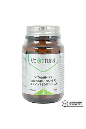 Vitamin K2 (Menakuinon 7) 100mcg 60 Kapsül