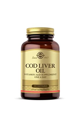 Cod Liver Oil 100 SoftGel Kapsül