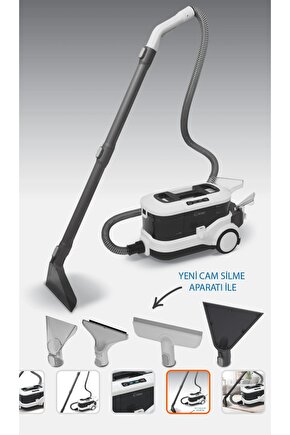 KCC-4325 koltuk ve halı yıkama Makinesi (YENİ MODEL) cam silme aparatlı