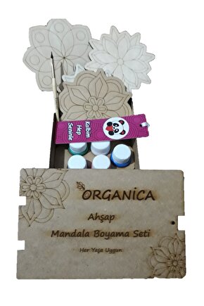 Mandala Ahşap Boyama Seti