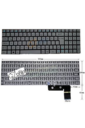 Casper Nirvana C500-1135 Notebook Klavyesi (Siyah TR) ışıklı