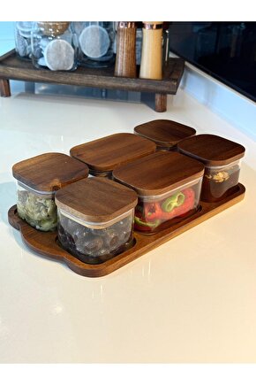 Akasya Kapaklı Cam Kahvaltılık Seti TKEBT TEK RENK