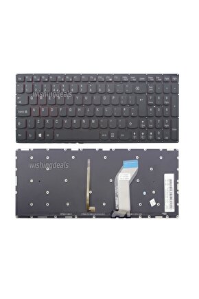 Lenovo IdeaPad Y700-15ISK Notebook Klavyesi - Siyah - TR -Işıklı