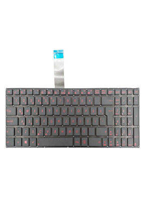 Asus X550 K550C X552 Notebook Klavye - Siyah - Kırmızı Harfli