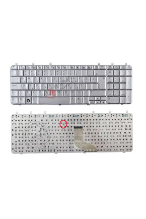 Hp dv8-1009tx dv8-1007tx Notebook Klavyesi - Silver - TR