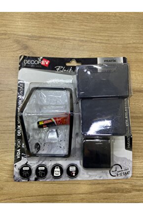 güçlü yapışkanlı siyah diş fırçalık dc-5064