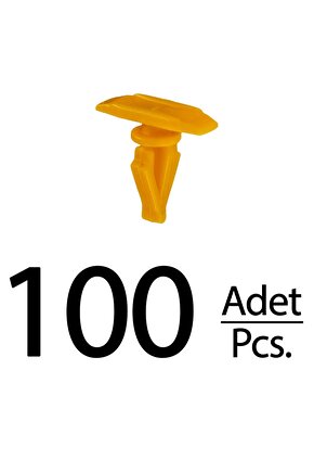 Toyota Daihatsu Hyundai Mazda Subaru Mitsubishi için Toz Fitil Klips - 100 Adet