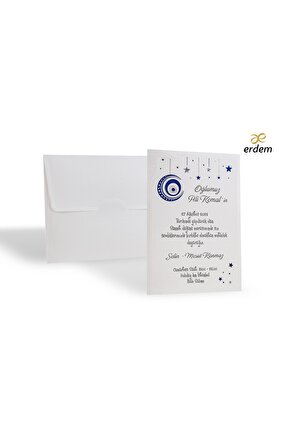 Sünnet Davetiyesi - Sünnet Düğün Davetiyesi (100 Adet)