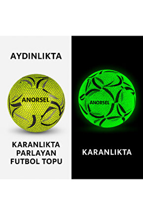 Karanlıkta Parlayan Işıldayan Orjinal Futbol Topu 2