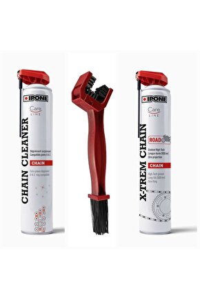 Chain Cleaner750ML+Ipone Chain Road 750ML+Zincir Temizleme Fırçası