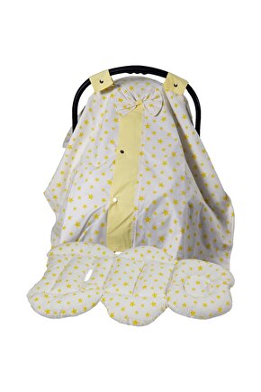 Puset Örtüsü, Puset Çarşafı, Ortopedik Puset Minderi 3 Lü Set