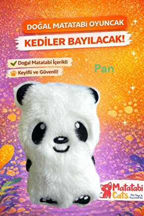 PAN Peluş Kedi Oyuncağı–Matatabi İçerikli, Dayanıklı, Kediler İçin Eğlenceli Oyuncak