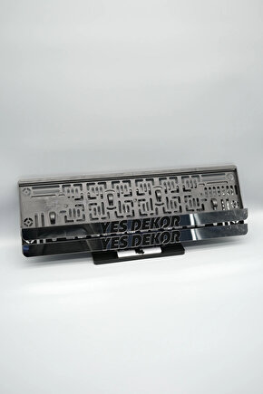 YES DEKOR GÜMÜŞ PLEKSİ ARABA PLAKALIĞI