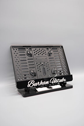 İNCE EL YAZI FONTLU KİŞİYE ÖZEL İSİMLİ PLEKSİ MOTOR PLAKALIĞI