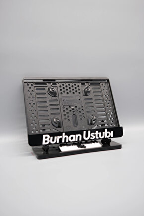 İTALİK KÜÇÜK HARFLİ DÜZ FONTLU KİŞİYE ÖZEL İSİMLİ PLEKSİ MOTOR PLAKALIĞI