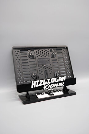 HIZLI OLAN KAZANIR 3D KABARTMALI PLEKSİ MOTOR PLAKALIĞI