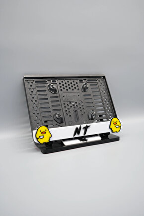 KATİL CİVCİV NT YAZILI 3D KABARTMALI BEYAZ PLEKSİ MOTOR PLAKALIĞI