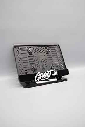 GHOST 3D KABARTMALI PLEKSİ MOTOR PLAKALIĞI
