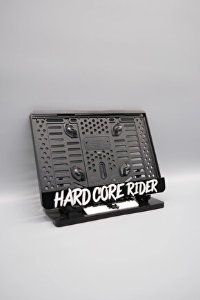 HARD CORE RIDER 3D KABARTMALI PLEKSİ MOTOR PLAKALIĞI