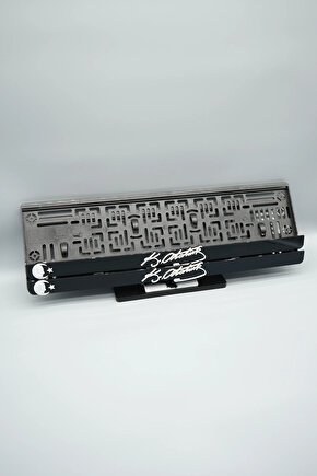 K.ATATÜRK BENZER İMZALI AY YILIDIZ 3D KABARTMALI PLEKSİ ARABA PLAKALIĞI