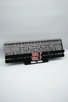 ROLL? YAZILI 3D KABARTMALI PLEKSİ ARABA PLAKALIĞI