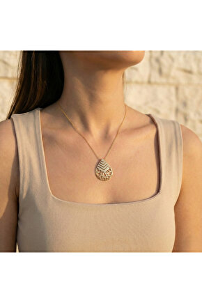 Osmanlı Motif Su Damlası Kolye