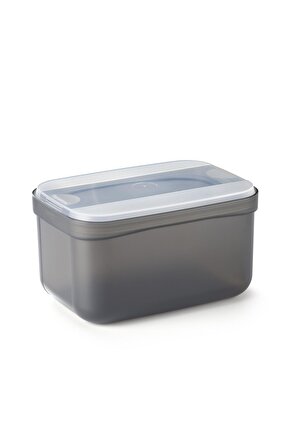 Düzenli Orta Kuru Gıda Saklama Kabı Siyah 2.2 Lt