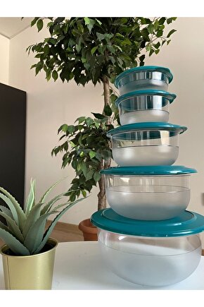 Kristalin 5li Saklama Ve Servis Kabı