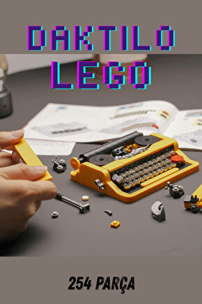 Oyuncak Daktilo 254 Parça Figür +6 Yaş ve Üzeri