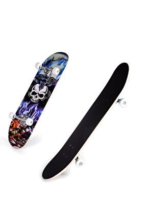 Kuru Kafa Silikon Tekerli Zımparalı Ahşap Kaykay