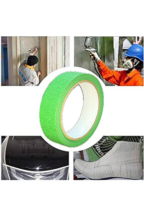 Renkli Maskeleme Kağıt Bant Boya Bandı 24mmx20mt Yeşil