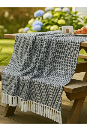 Çok Amaçlı Örtü Koltuk Çekyat Kilim Yatak Piknik Örtüsü Zemin Kaplama Yıkanabilir Saçaklı 170x200 CM