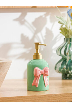 Karışık Fiyonk Desenli Seramik Sıvı Sabunluk