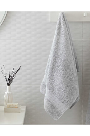 Pure Basic Pamuk Yüz Havlusu 50x90 cm Gri