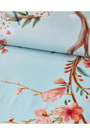 Bright Shinrin Çift Kişilik Nevresim Takımı Turkuaz