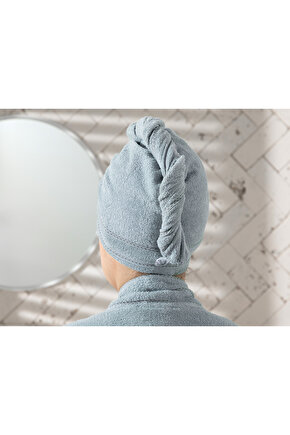 Soft Pamuklu Saç Bonesı Standart Açık Mavi