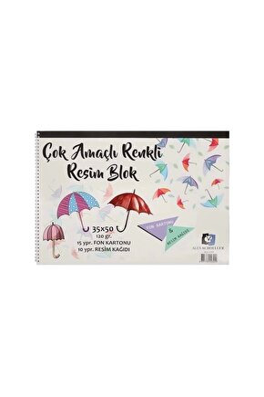 ÇOK AMAÇLI BLOK RESİM DEFTERİ 35x50 120gr. ALX-0299