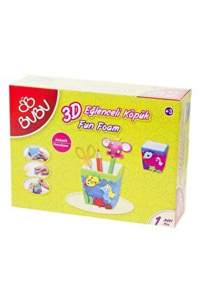 Bu-Bu Ek0006 3D Eğlenceli Köpük Miyav Kedi