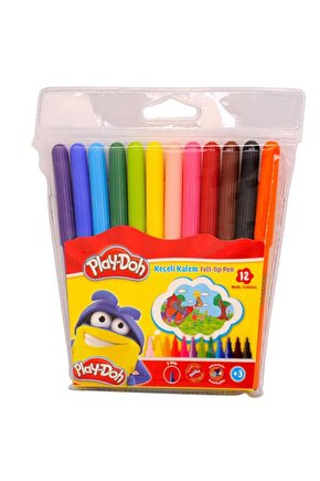 Play-Doh Keçeli Kalem Pvc 2 MM 12 Renk PLAY-KE005