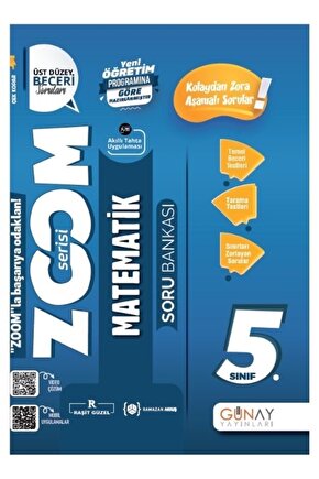5. Sınıf Zoom Serisi Matematik Soru Bankası  Raşit Güzel  Günay Yayınları  9786258331172