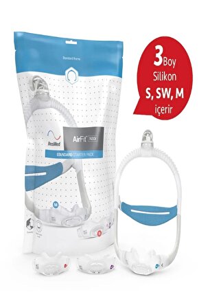 Airfit N30i Burun Cpap Mask Yeni Model S-m-sw(3 ADET BOY) Paket Içinde